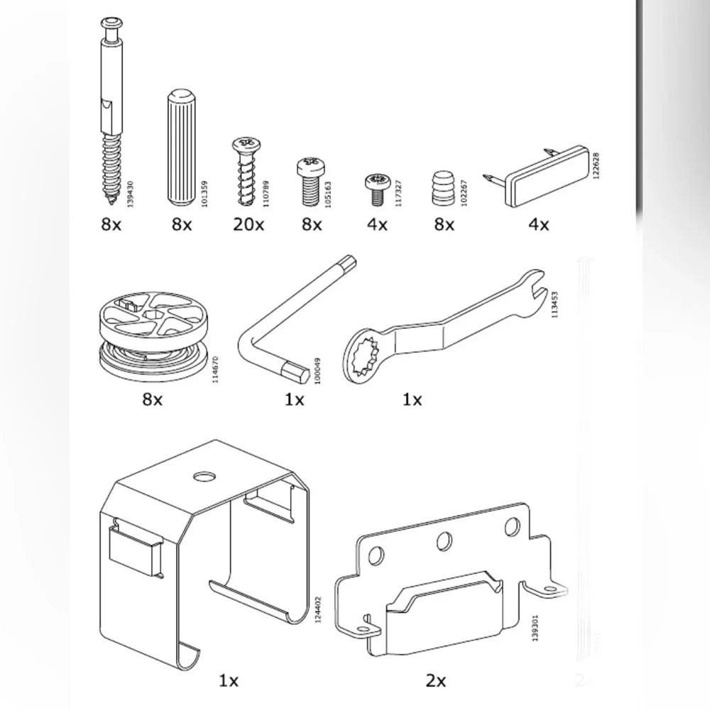 IKEA ASKVOLL Bed Replacement Parts
